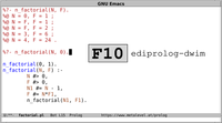 ediprolog: Emacs Does Interactive Prolog